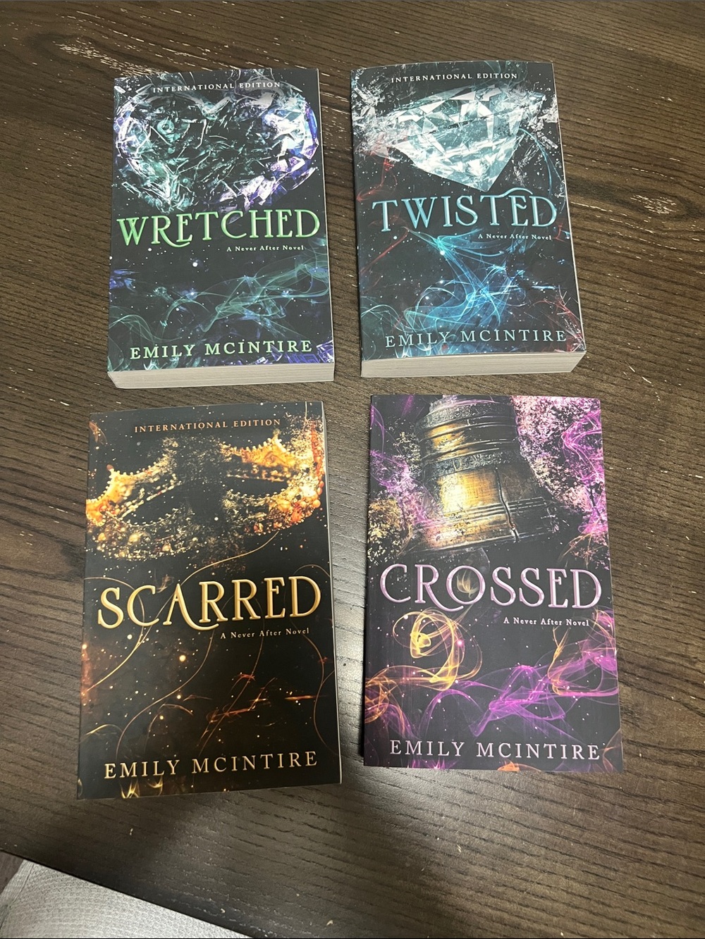 Never after series by Emily McIntire